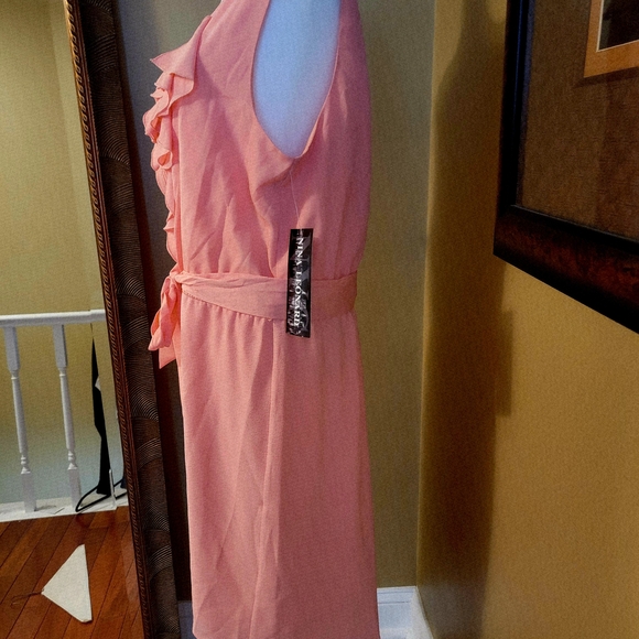 Nina Leonard Coral Sleeveless Dress - Picture 5 of 9